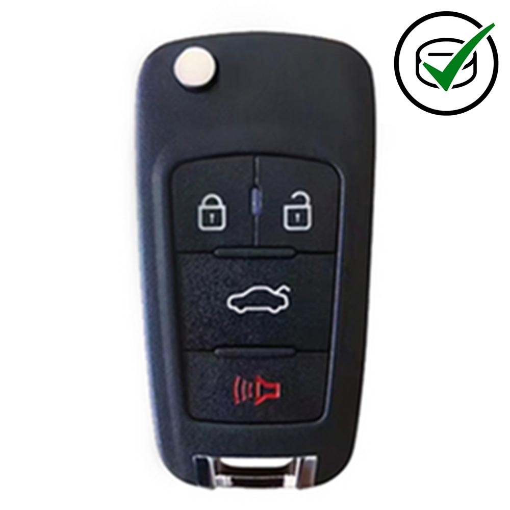 KD 900 Key remote 4 button Chevrolet Style Universal with Integrated Transponder Chip