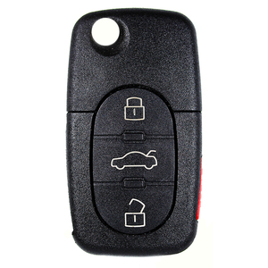 Audi compatible 3 button HU66 remote flip Key housing