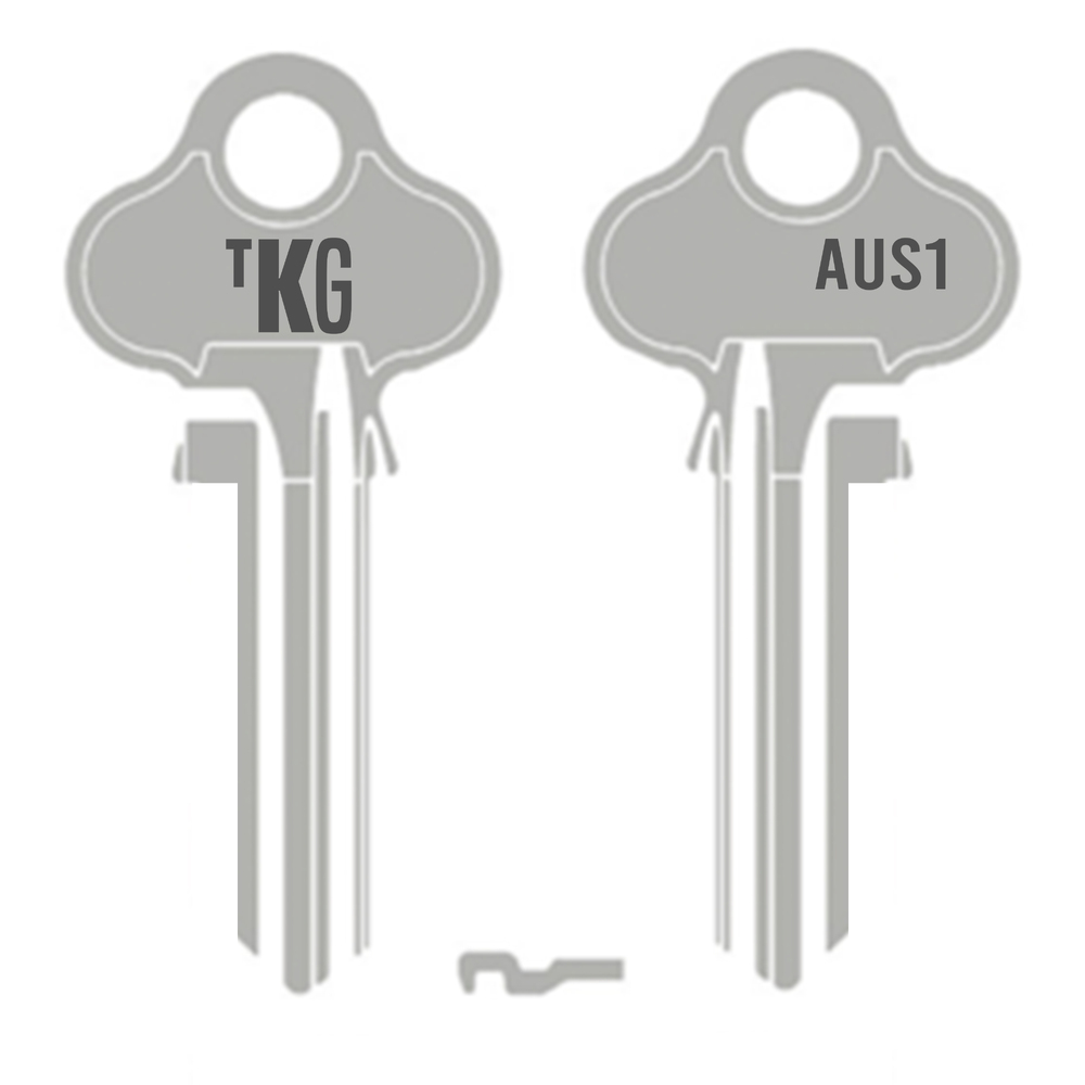 Austral key blank brass silver
