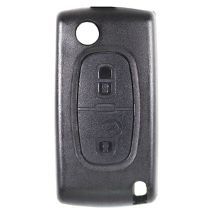 Citroen compatible 2 button HU83 remote flip Key housing No Battery Clip