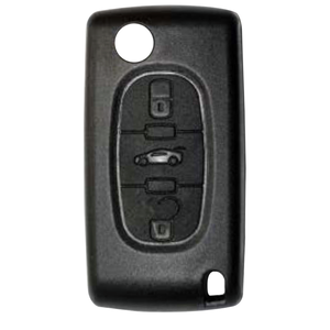 Citroen compatible 3 button VA6 remote flip Key housing Battery Clip