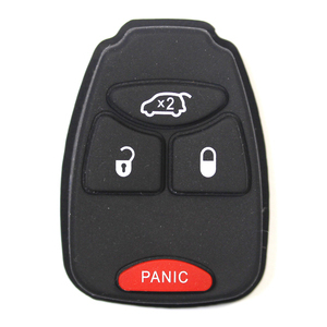 Chrysler Jeep compatible 4 button replacement silicone membrane