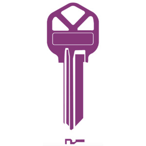 Domestic Key Blank To Suit Kwikset KS1 - Purple