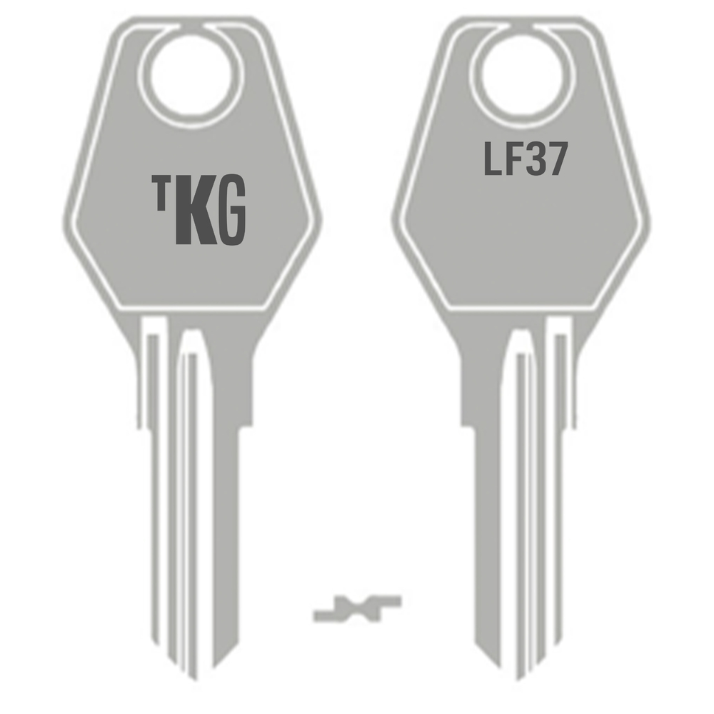 Domestic Key Blank To Suit Lowe & Fletcher LF37 - Brass Silver