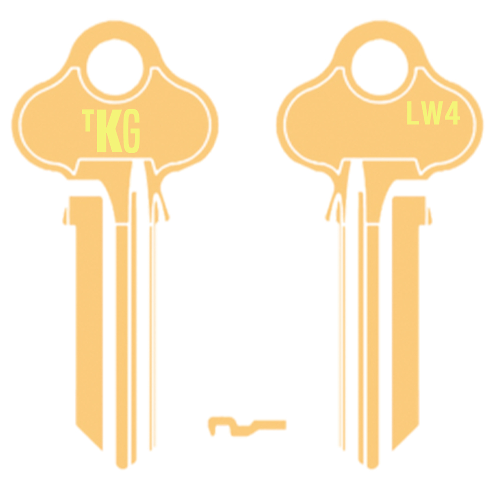 Domestic Key Blank To Suit Lockwood 5 PIN - Gold