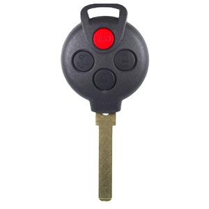 Mercedes compatible 3 plus panic button remote key housing