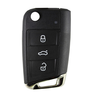 Compatible VW 3 button remote flip Key MQB48