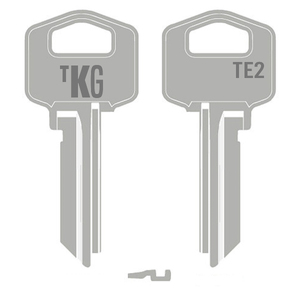 Domestic Key Blank To Suit Gainsborough TE2 - Brass Silver