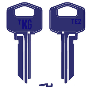 Domestic Key Blank To Suit Gainsborough TE2 - Dark Blue
