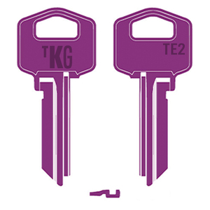 Domestic Key Blank To Suit Gainsborough TE2 - Purple