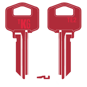 Domestic Key Blank To Suit Gainsborough TE2 - Red