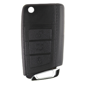 VW compatible 3 button HU66 remote flip Key housing