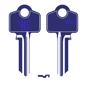 Domestic Key Blank To Suit Whitco WC2  5 PIN - Dark Blue