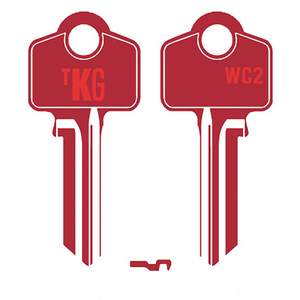 Domestic Key Blank To Suit Whitco WC2  5 PIN - Red
