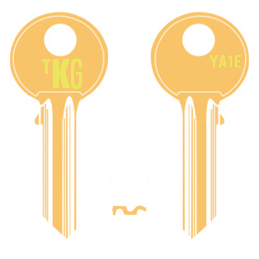 Domestic Key Blank To Suit Yale YA1E  - Gold