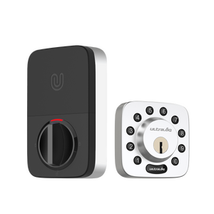 Ultraloq Satin Nickle U-Bolt Bluetooth Enabled and Keypad Smart Deadbolt