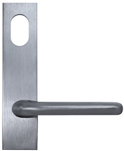 External wide plate furniture with lever and cylinder hole SC