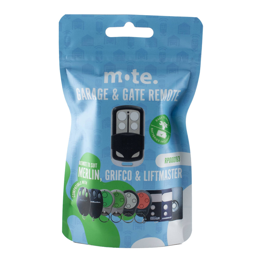 Packaged Remote to suit Merlin, Grifco & Liftmaster
