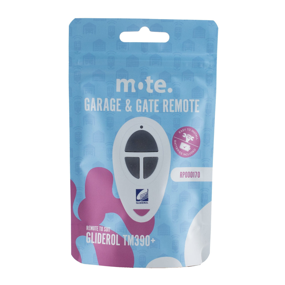 Packaged Remote to suit Gliderol TM390+
