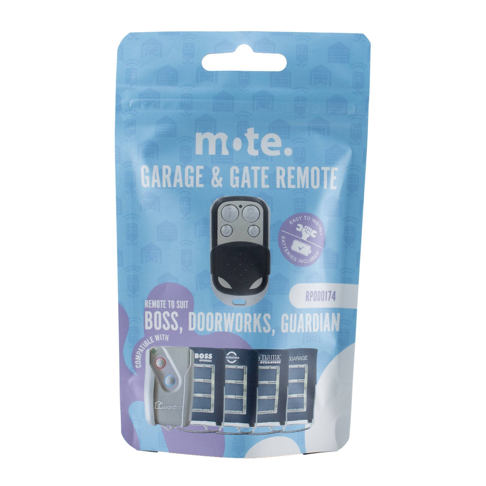 Packaged Remote to suit Boss, Doorworks, Guardian