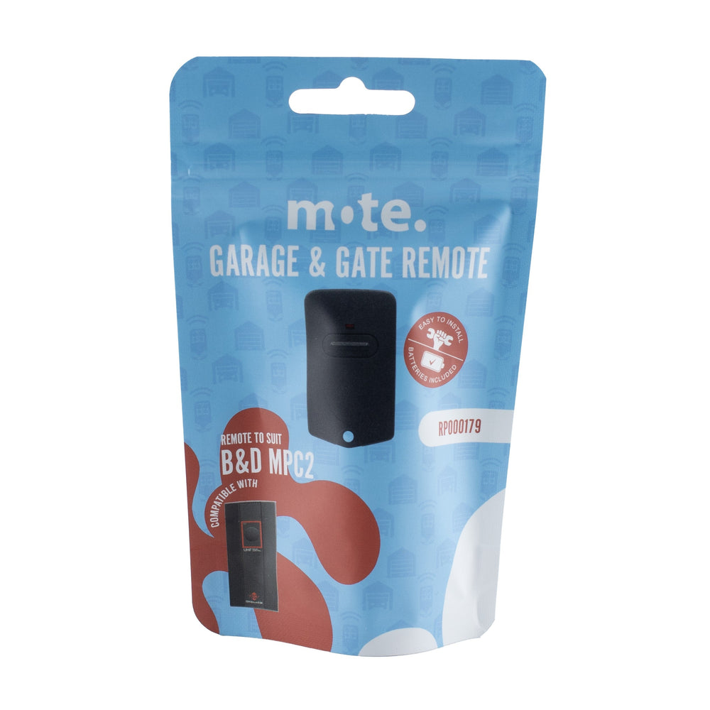 Packaged Remote to suit B&D MPC2