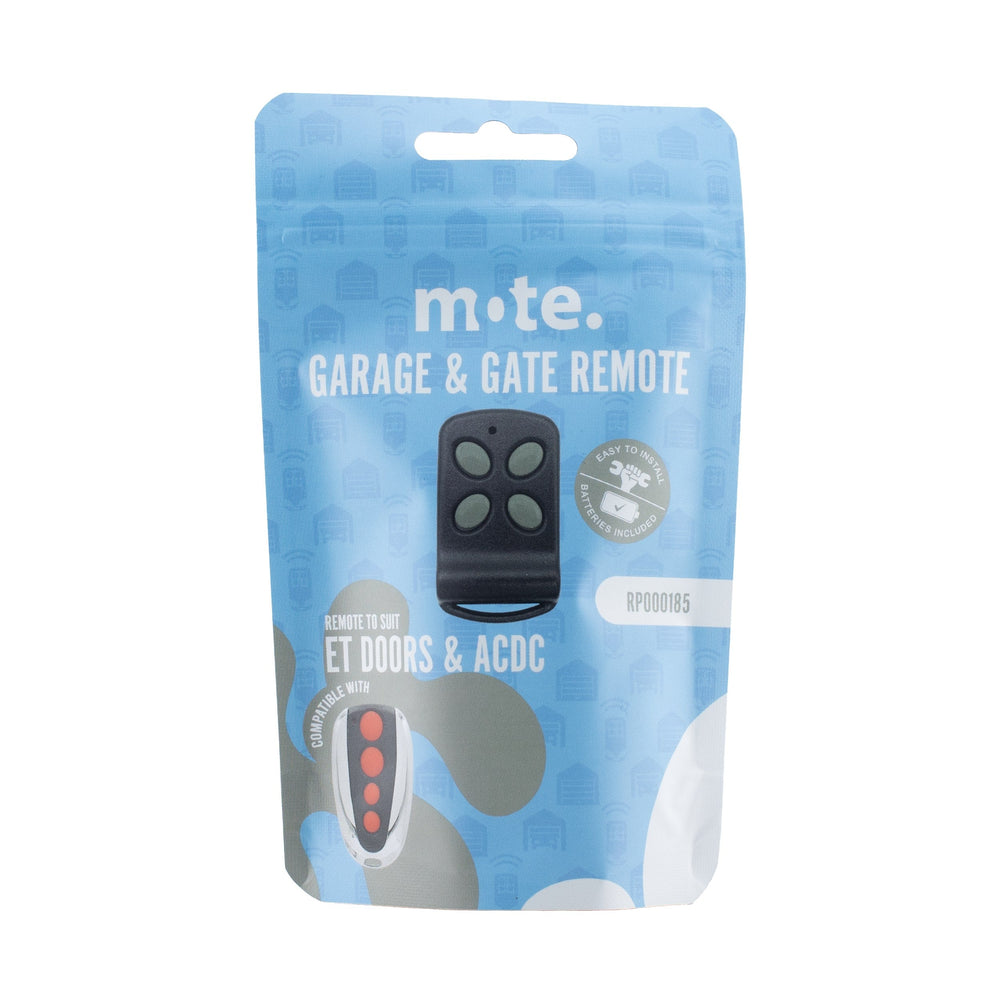 Packaged Remote to suit ET Doors & ACDC