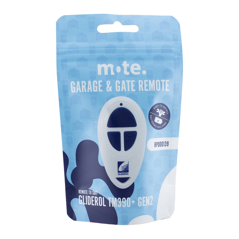 Packaged Remote to suit Gliderol TM390+ GEN2