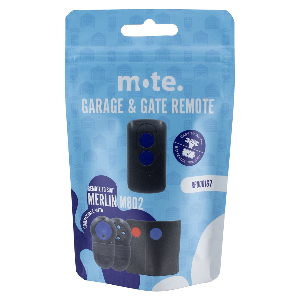 Packaged Remote to suit Merlin M802