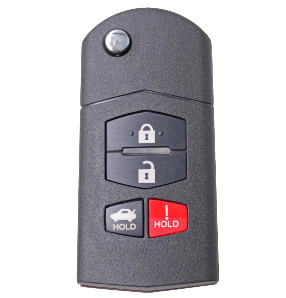 KeyDIY 3+1 Button Flip Key Mazda Style