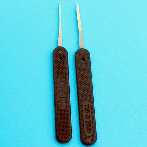 Peterson Lockpick Tools - 2 Saw-Tooth Extractors- 1 Long Extractor + 1 Mini Extractor
