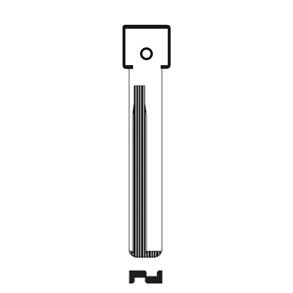 MFK/Transponder/Chip Key Blade to suit Hyundai HY18