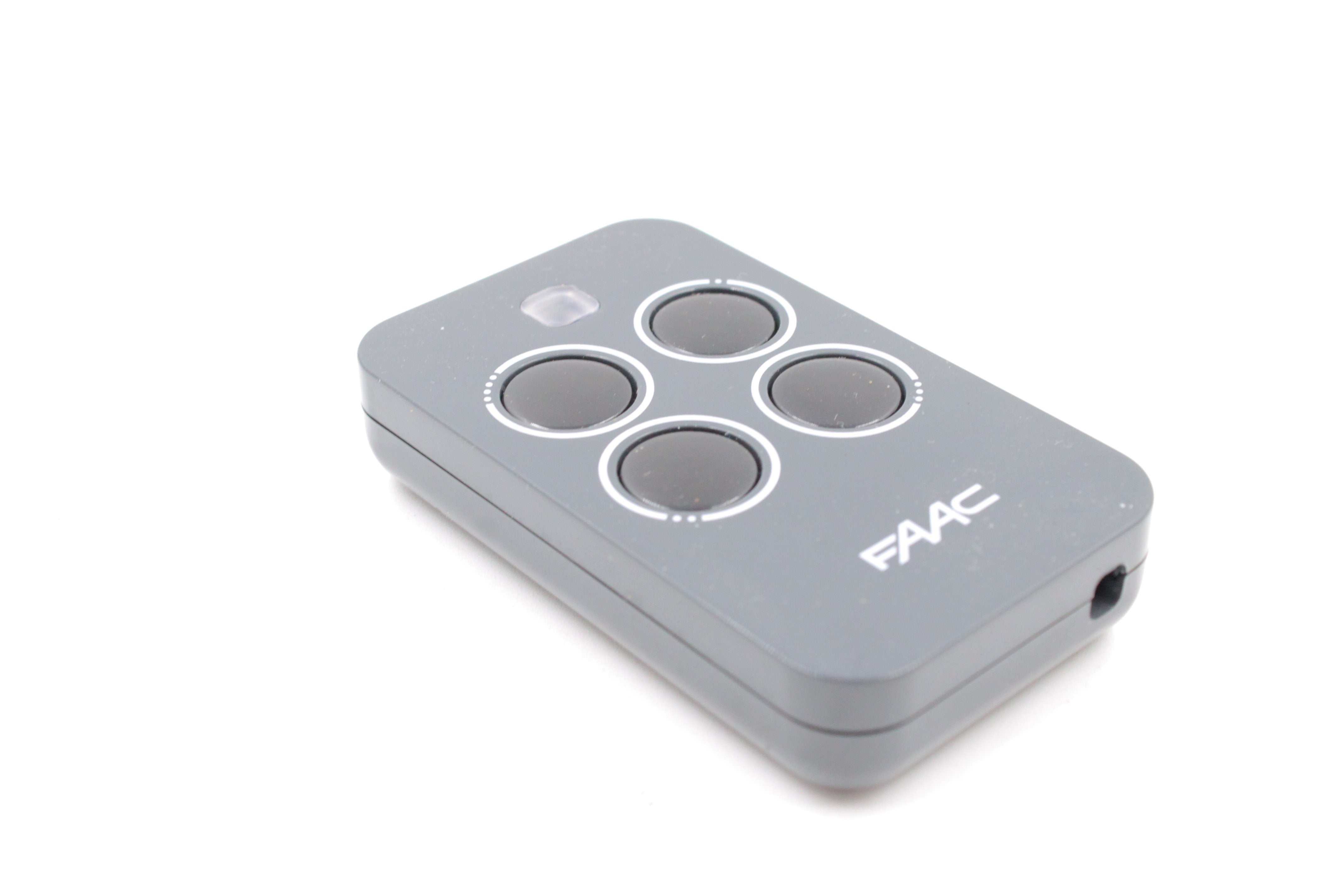 Geniune FAAC XT2, 2 button remote handset 433.92MHz, White