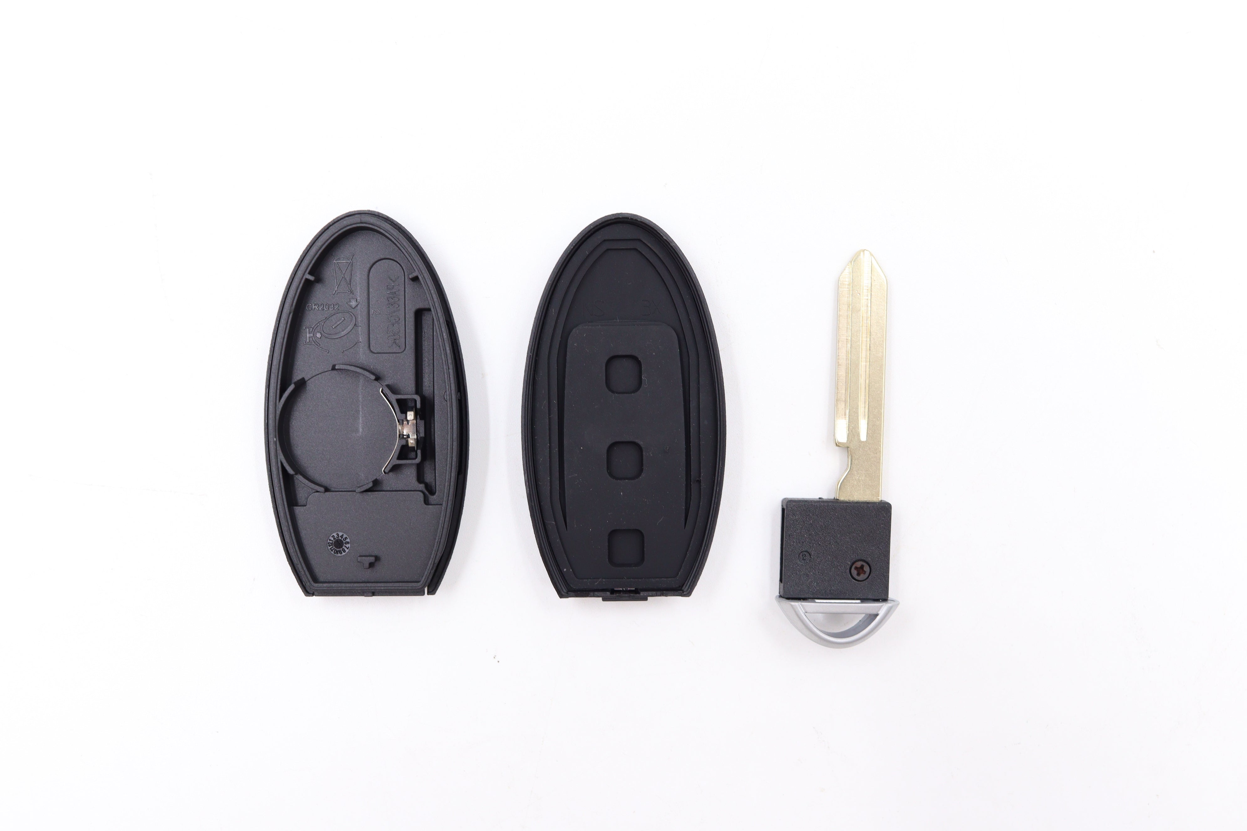 Nissan compatible 3 button remote housing