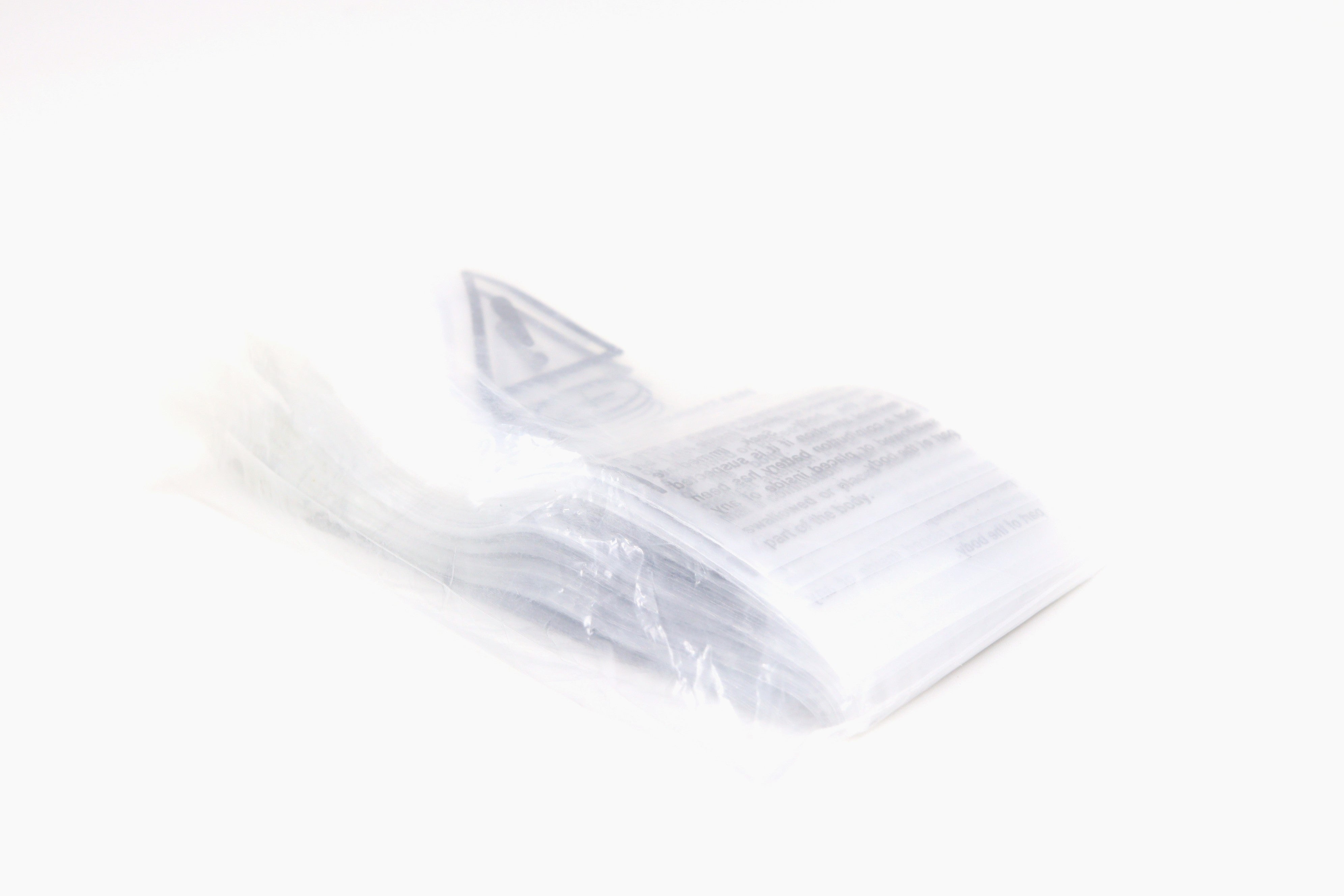 100 x Battery Warning Zip Lock Bags