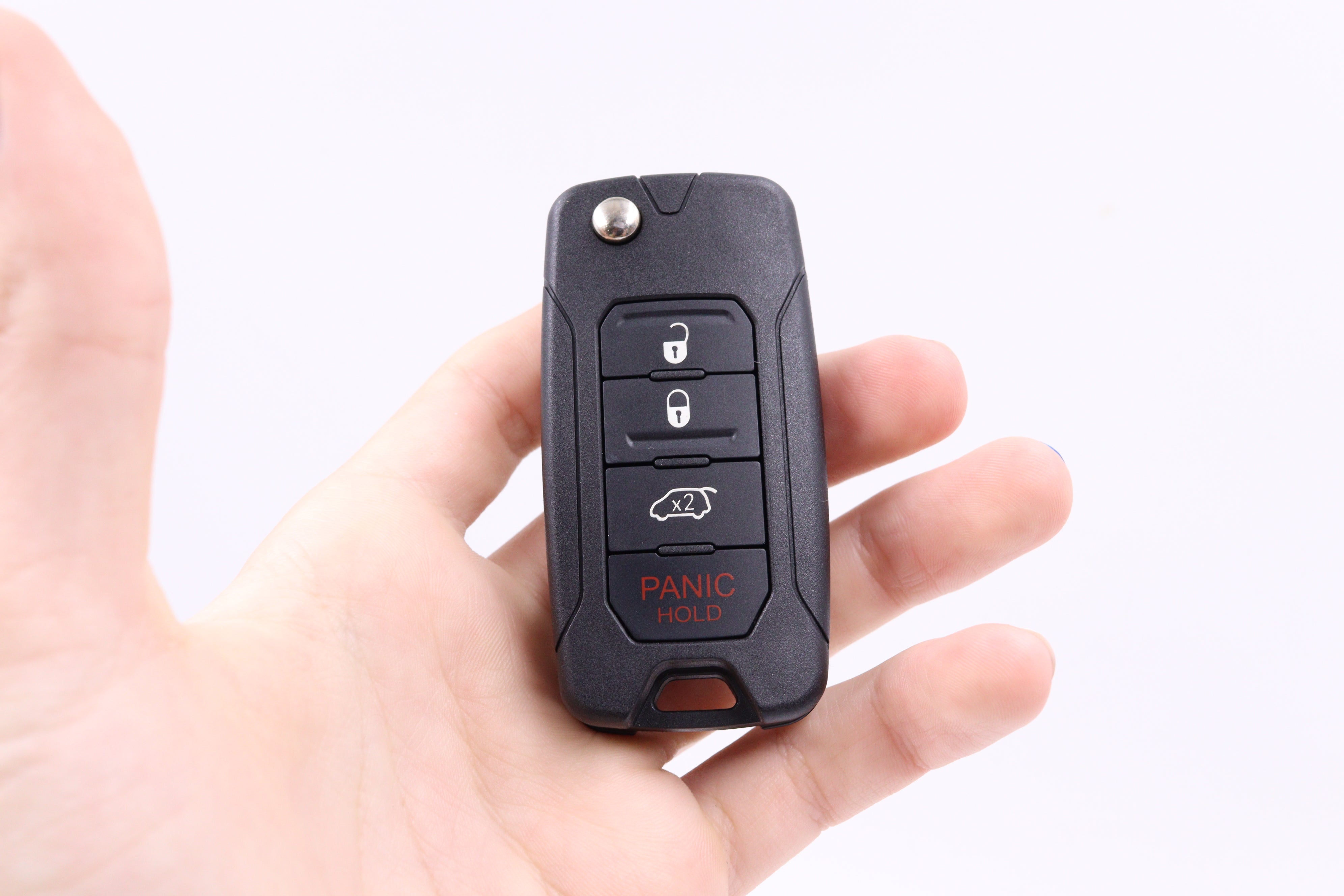 Chrysler Jeep compatible 4 button flip key 434MHz ASK