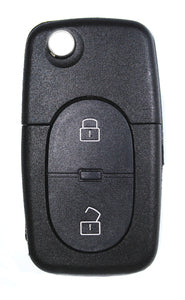 Audi compatible 2 button HU66 remote flip Key housing