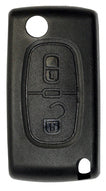 Citroen compatible 2 button VA6 remote flip Key housing Battery Clip