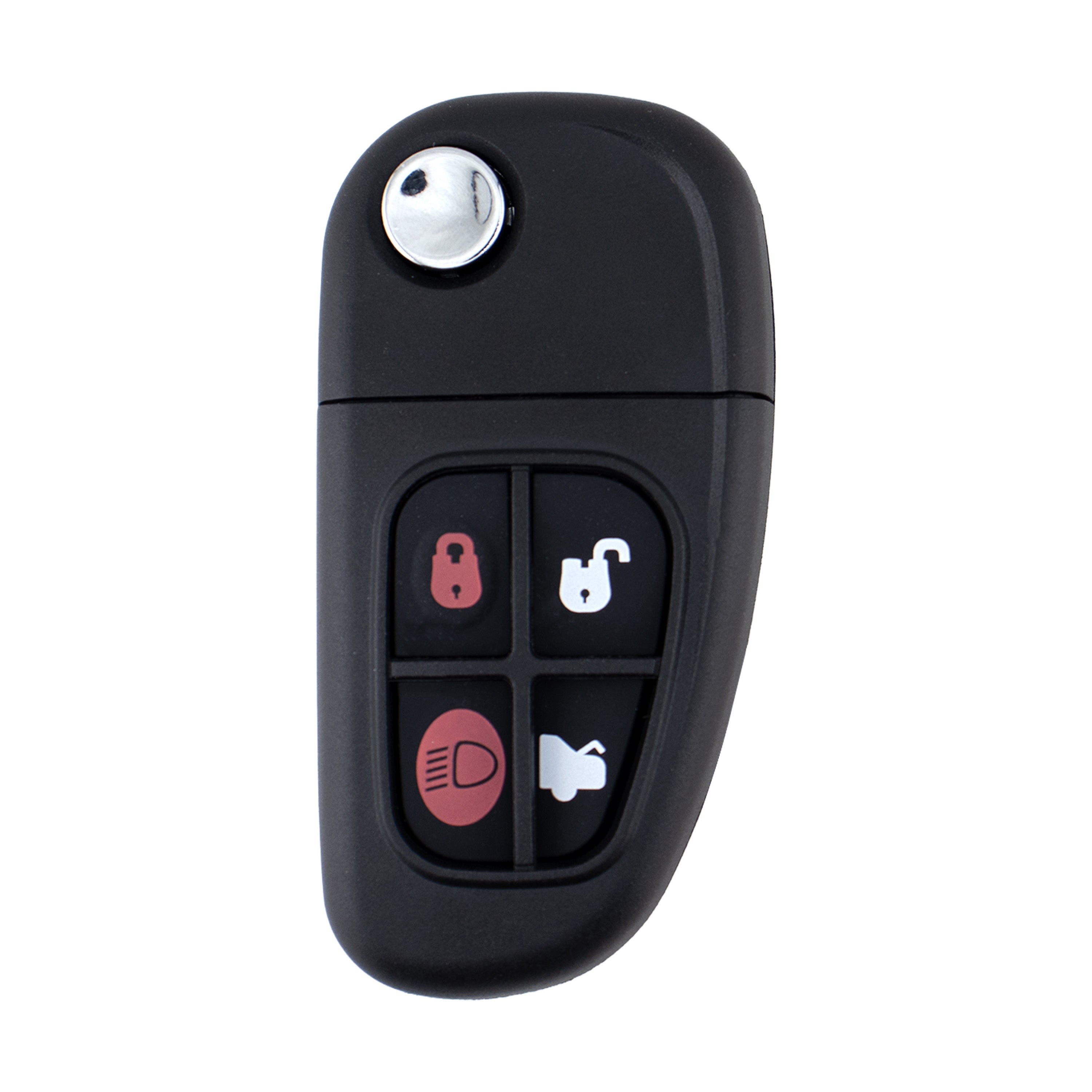 Jaguar compatible 4 button remote flip Key housing