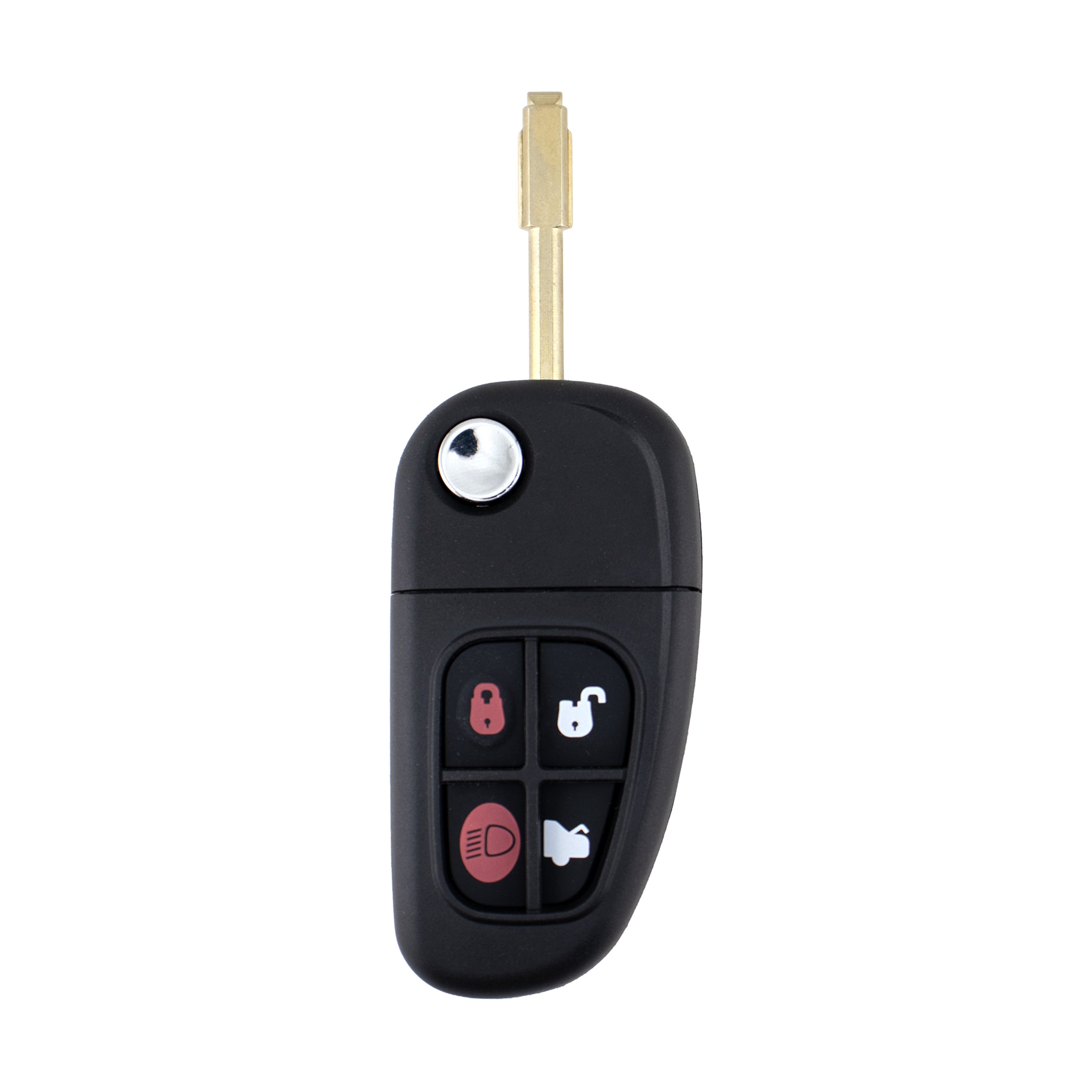 Jaguar compatible 4 button remote flip Key housing