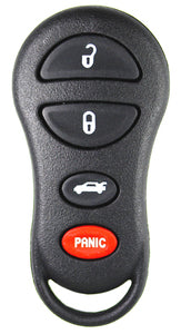 Chrysler Jeep compatible 4 button remote housing