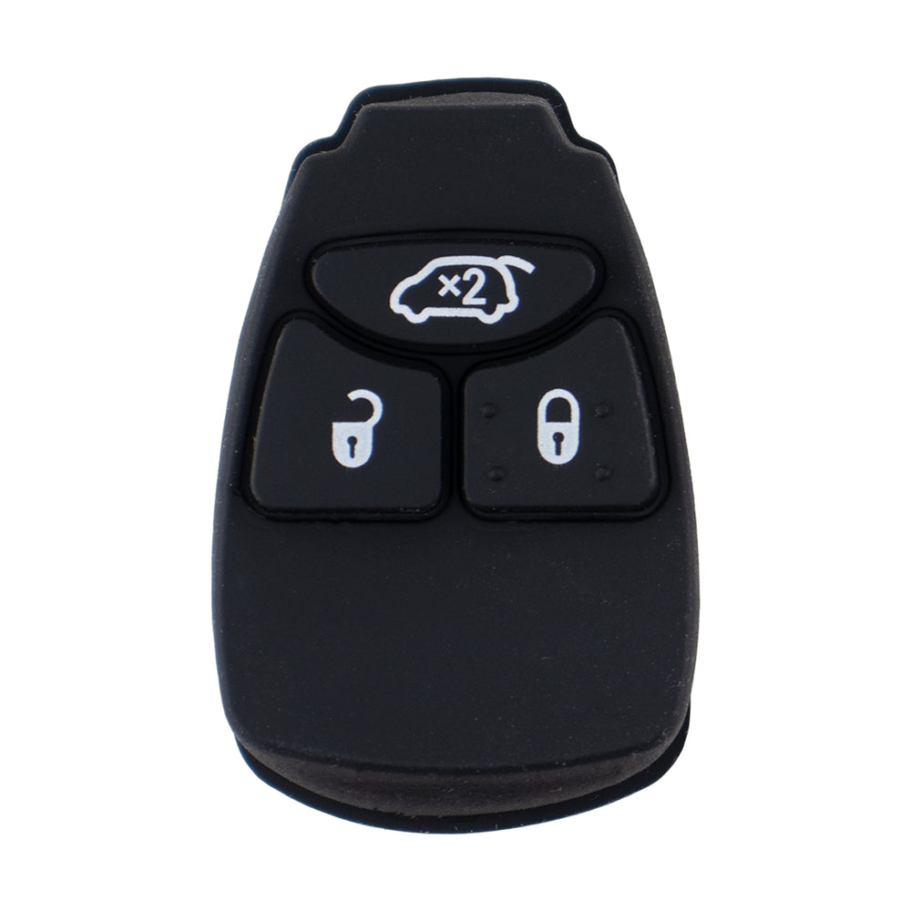 Chrysler Jeep compatible 3 button replacement silicone membrane