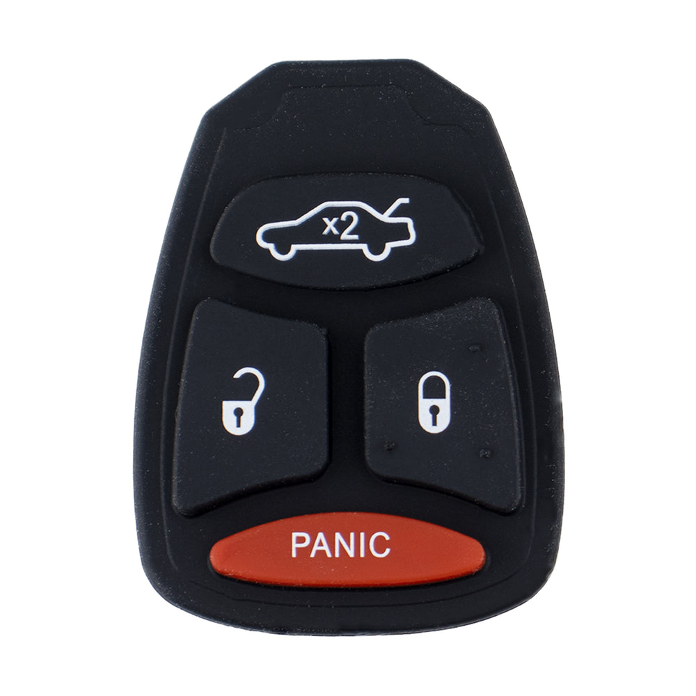 Chrysler Jeep compatible 4 button replacement silicone buttons