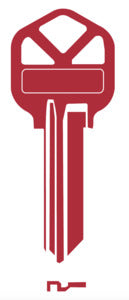 Domestic Key Blank To Suit Kwikset KS1 - Red