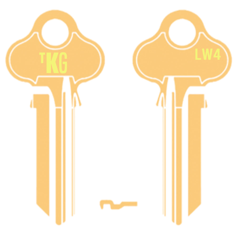 Domestic Key Blank To Suit Lockwood 5 PIN - Gold