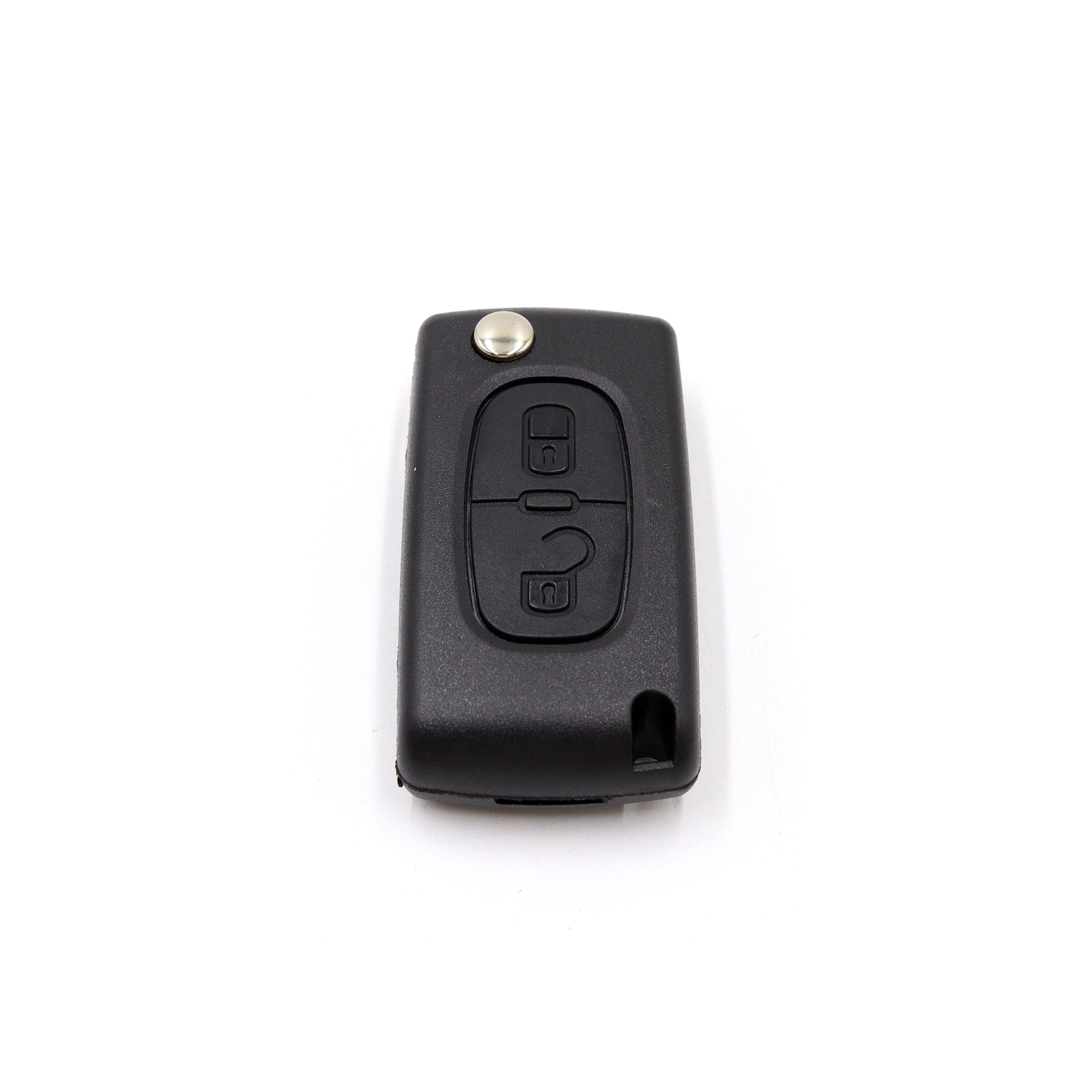 Citroen compatible 2 button HU83 remote flip Key housing Battery Clip