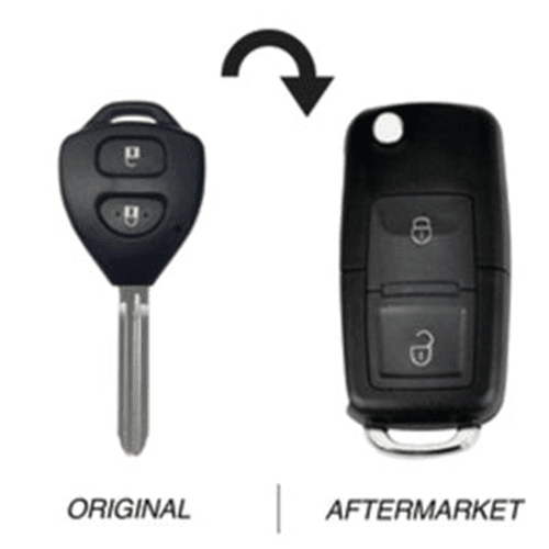 Toyota compatible 2 button TOY43 remote Key 67 Chip 314MHz, (71080)
