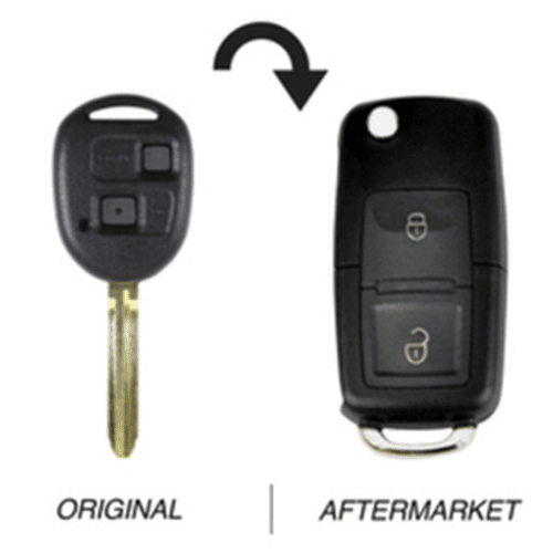 Toyota compatible Toyota 2 button TOY43 remote Key (60070)
