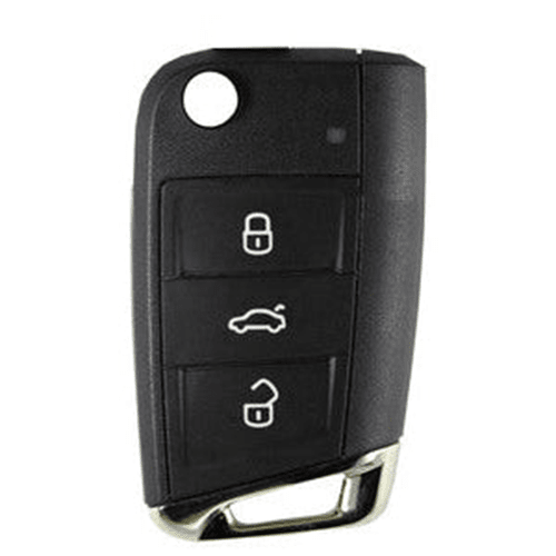 Compatible VW 3 button remote flip Key MQB48