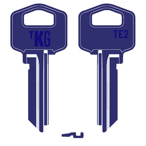 Domestic Key Blank To Suit Gainsborough TE2 - Dark Blue