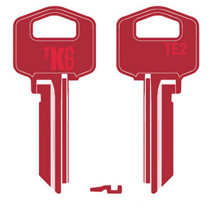 Domestic Key Blank To Suit Gainsborough TE2 - Red